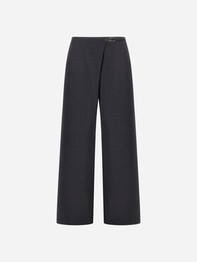 PANTALON EN GABARDINE DE LAINE
