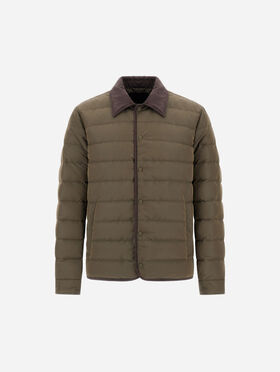 CHAQUETA CAMISERA DE NYLON EFECTO CAMBIANTE Y SUEDE EFFECT