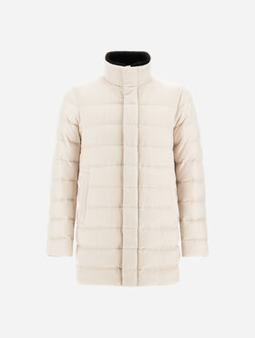 ABRIGO TRES CUARTOS DE CASHMERE SILK Y MONOGRAM