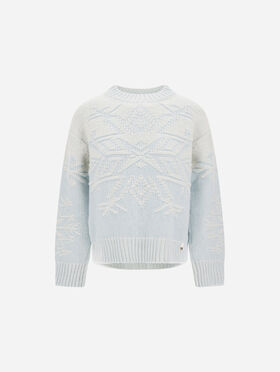 PULL EN LAINE AVEC INTARSIA VANISÉ