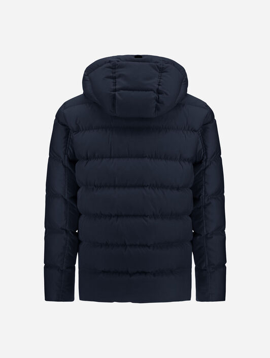 PARKA AUS SUPERMATTEM FUNKTIONSGEWEBE UND MONOGRAM