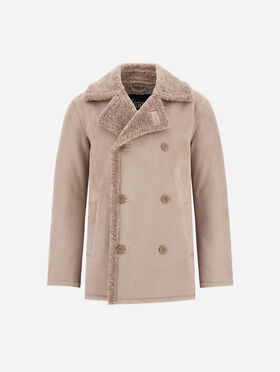 CABAN EN SHEARLING SYNTHÉTIQUE