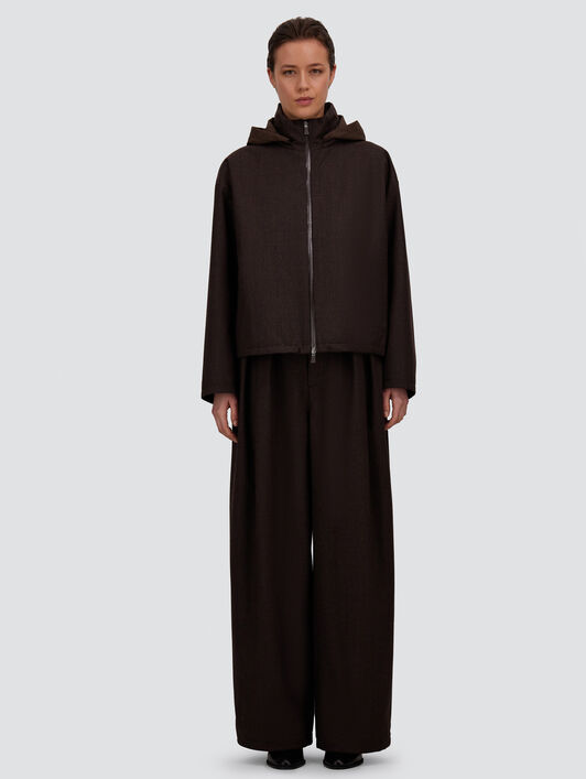 VESTE EN FLANELLE AVEC MEMBRANE IMPERMÉABLE