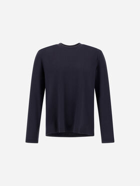 ダブルフェイスコットン＆カシミヤ ロングスリーブTシャツ