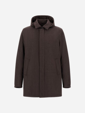 VESTE EN FLANELLE AVEC MEMBRANE IMPERMÉABLE