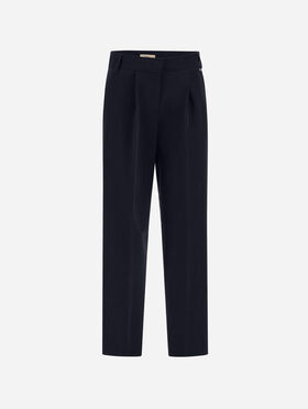 PANTALONI IN TWILL FLUIDO