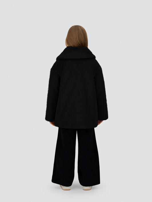 MANTEAU EN FOURRURE SYNTHÉTIQUE FAÇON RAGONDIN