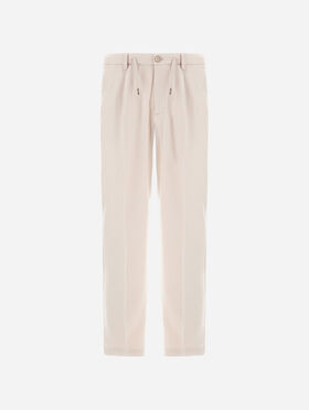 RESORT TROUSERS IN CASHMERE AND SILK