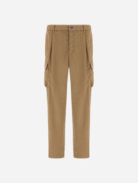 PANTALON CARGO EN VELOURS CÔTELÉ