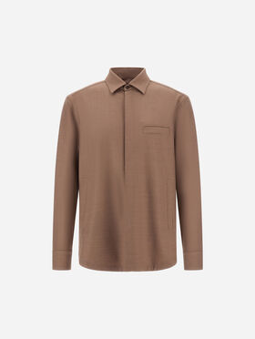 CAMISA DE GABARDINA DE LANA
