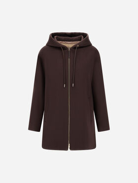 VESTE EN LAINE EFFET ZIBELINE