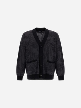 CÁRDIGAN DE LANA JACQUARD CON MOTIVO PAISLEY