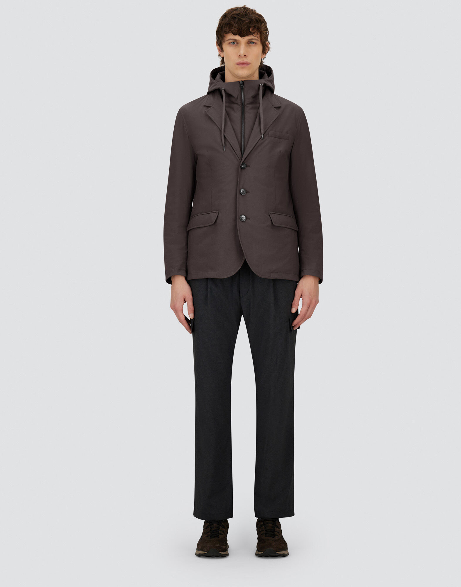 BLAZER RESORT EN NYLON STRETCH EFFET CHINÉ