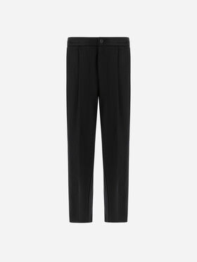 PANTALON EN TWILL DE LAINE