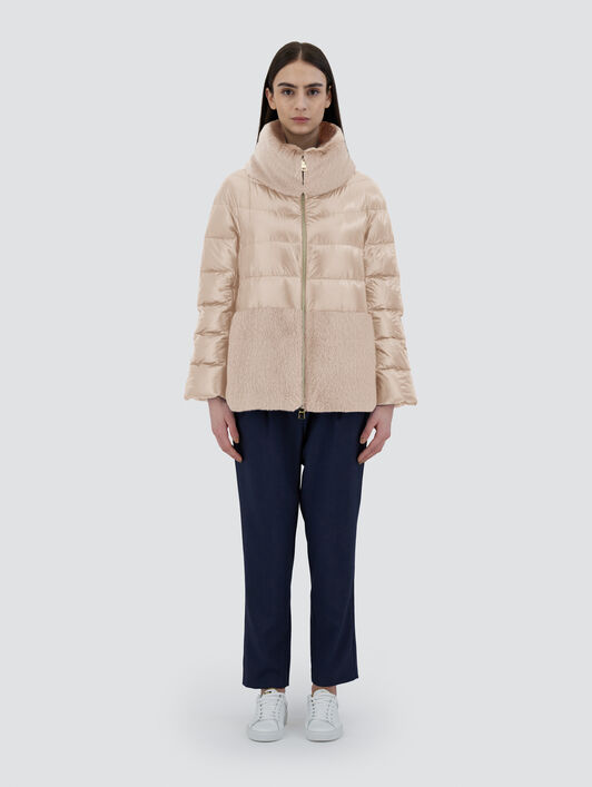 CAPPA IN NYLON ULTRALIGHT E LADY ALTERNATIVE FUR