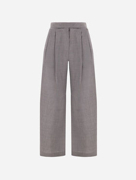 PANTALON EN TOILE DE LAINE