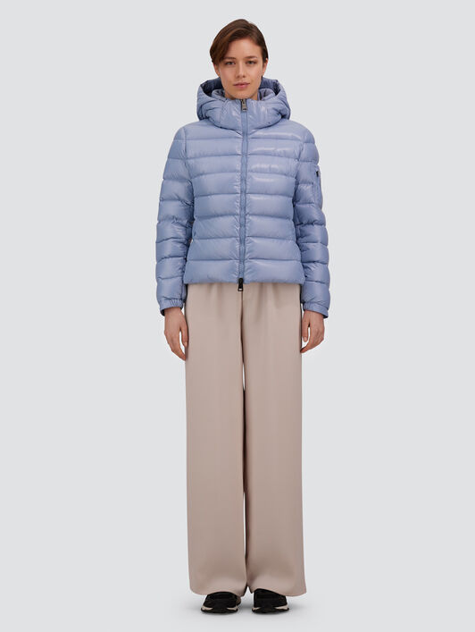 유광 나일론 히어로 다운 재킷