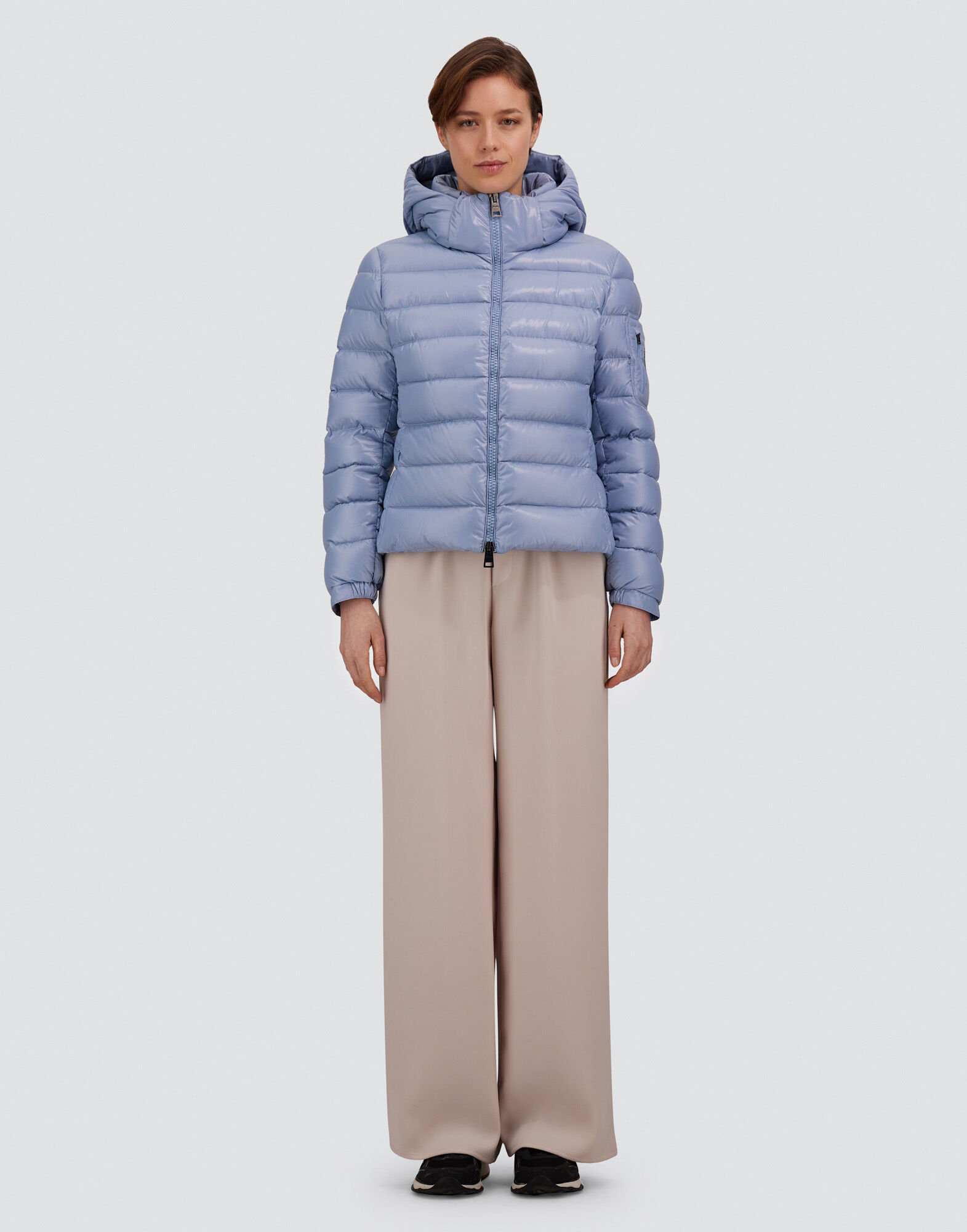 유광 나일론 히어로 다운 재킷