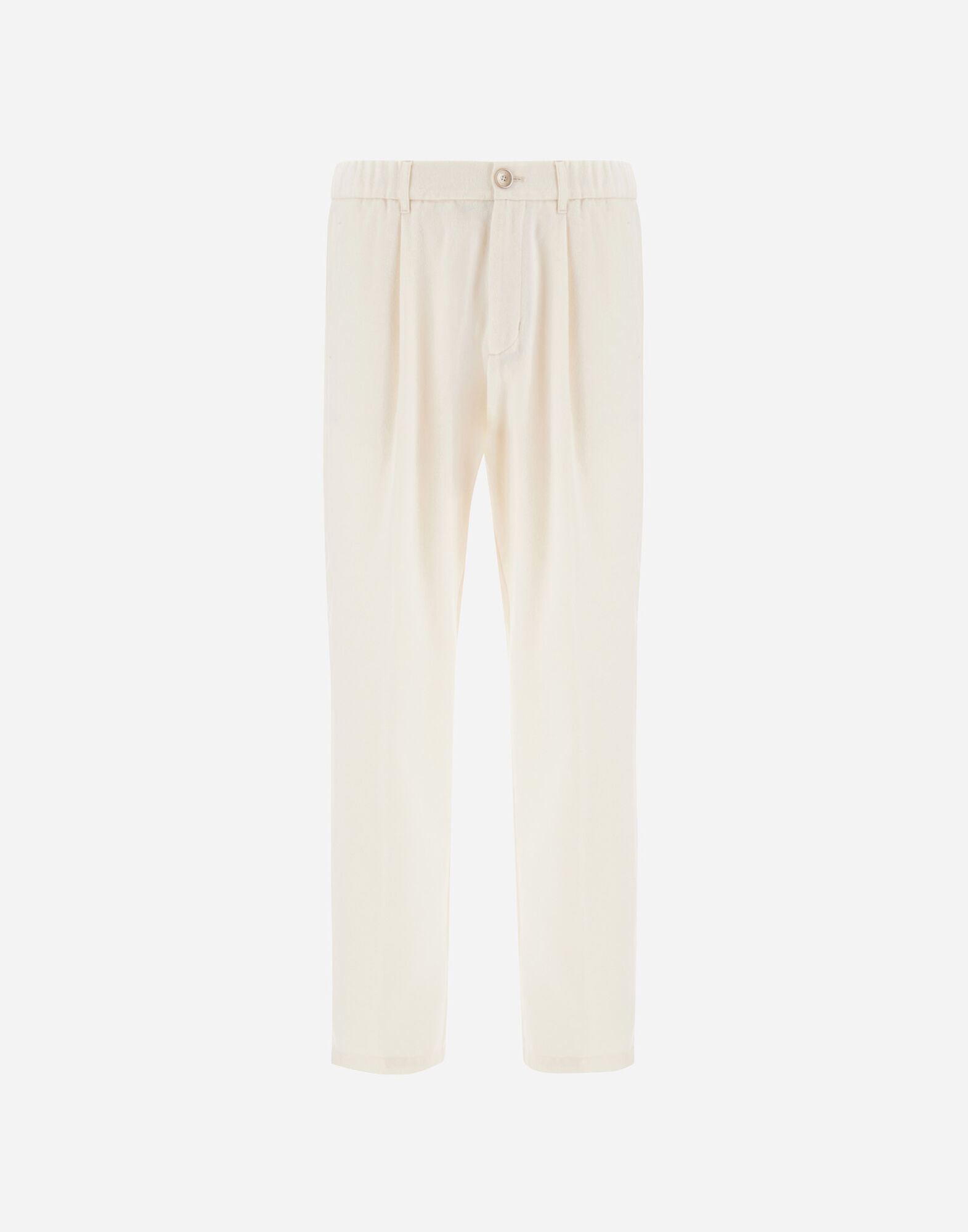 HOSE RESORT AUS MÉLANGE-FLANELL AUS EINER WOLLMISCHUNG