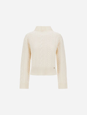 PULL EN LAINE À TORSADES