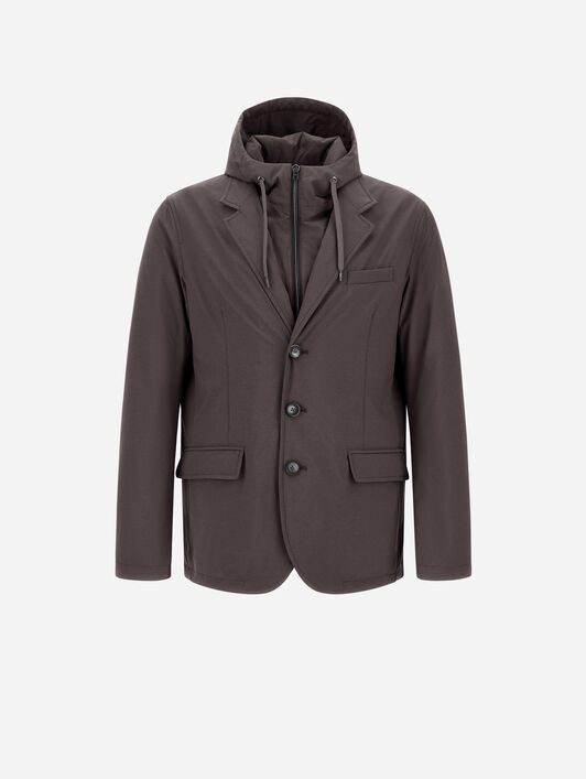 BLAZER RESORT EN NYLON STRETCH EFFET CHINÉ