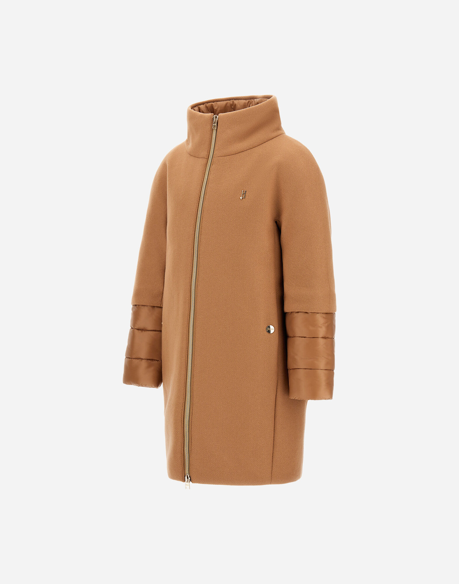 COAT IN ECOWOOL AND NYLON ULTRALIGHT