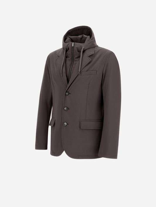 BLAZER RESORT EN NYLON STRETCH EFFET CHINÉ