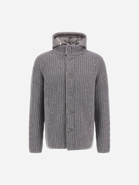 VESTE EN LAINE À TEXTURE EN RELIEF ET TORSADES