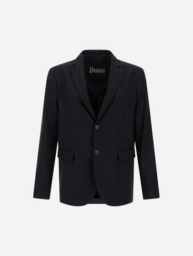 BLAZER EN SERGÉ DE LAINE