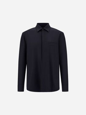 CHEMISE EN GABARDINE DE LAINE