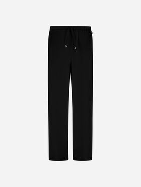 PANTALON RESORT EN SOIE ET CACHEMIRE