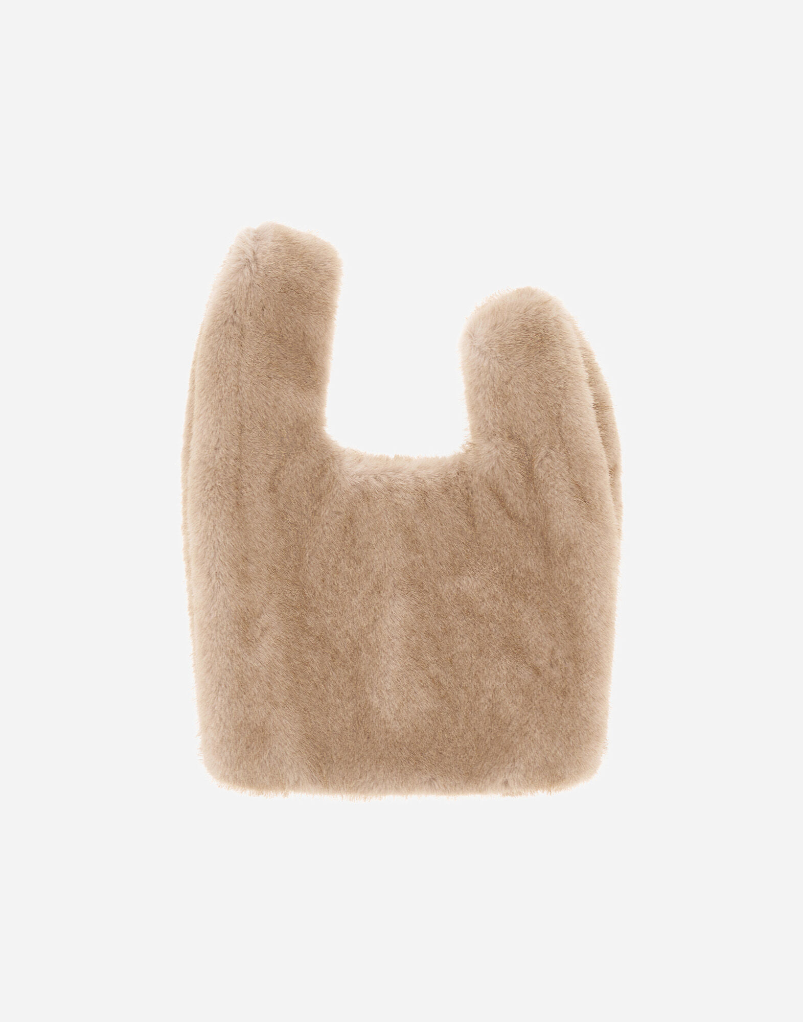 MINK-EFFECT FUR-TOUCH BAG