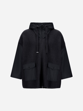 VESTE RESORT EN PURE LAINE À CÔTES ANGLAISES ET NYLON ULTRALIGHT