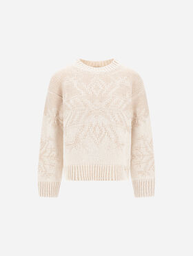 PULL EN LAINE AVEC INTARSIA VANISÉ