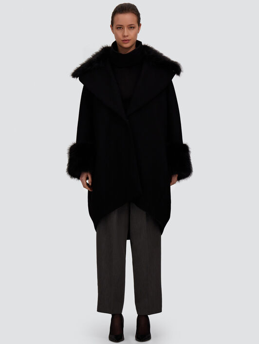 MANTEAU EN DRAP DE LAINE