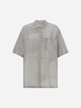 CAMISA RESORT DE PURA SEDA CON ESTAMPADO FLORAL