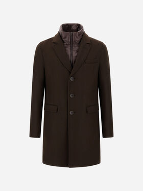 MANTEAU EN ECOWOOL ET NYLON ULTRALIGHT