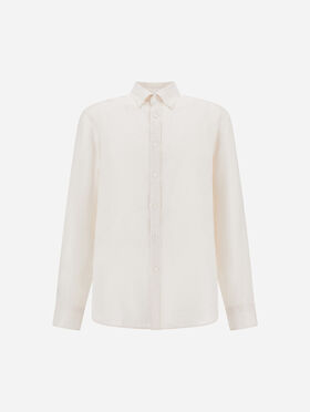 CAMISA RESORT DE LONA DE PURO LINO