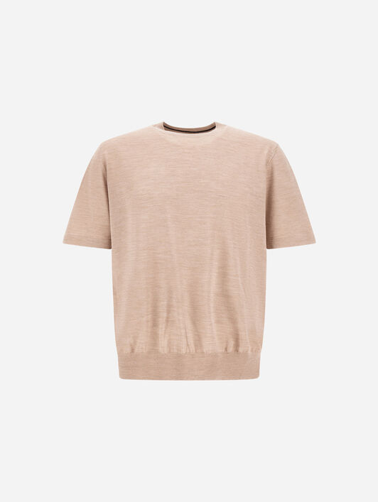 リゾート ウールシルク Tシャツ