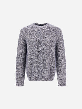PULL EN LAINE À MOTIF BOUTONNÉ
