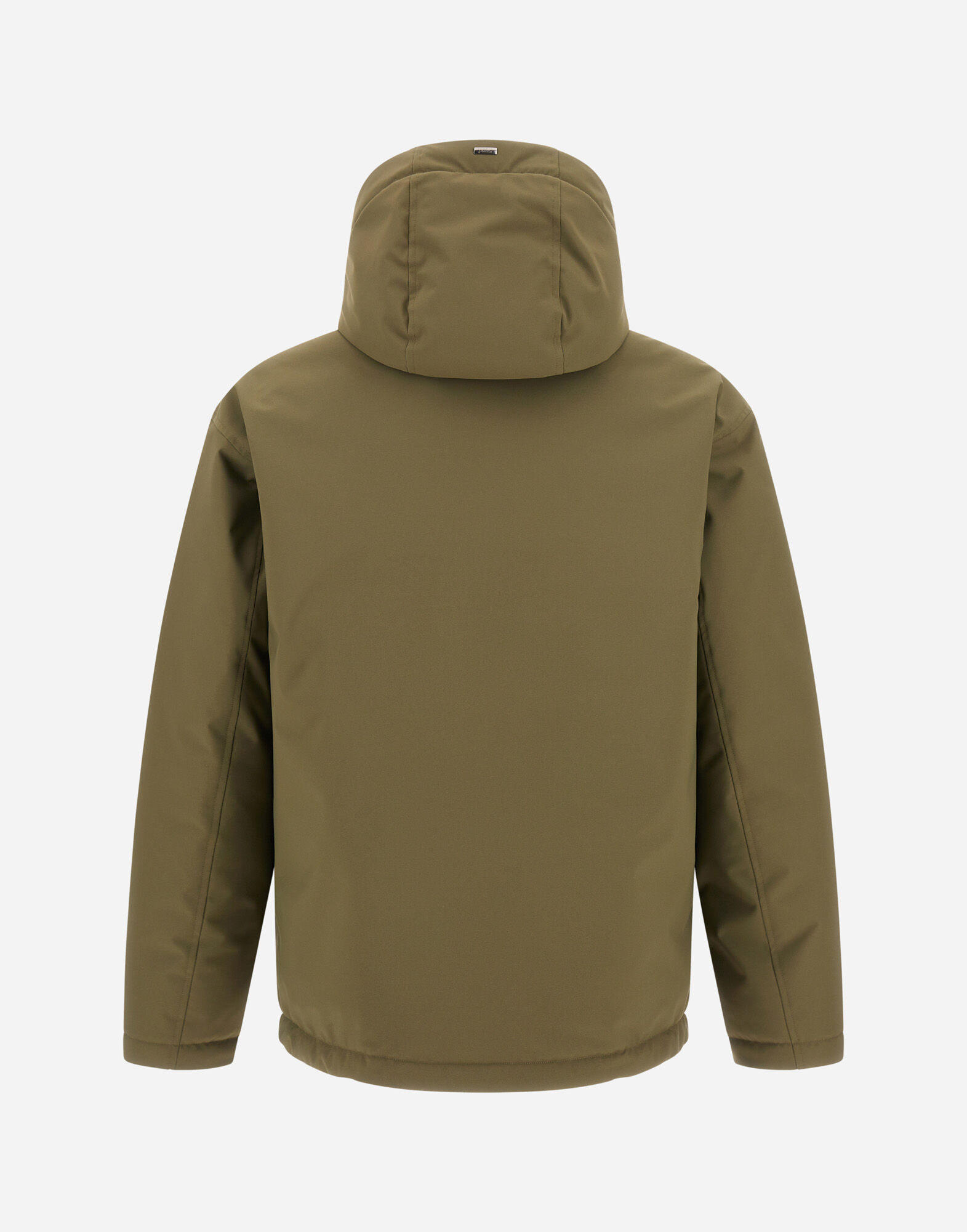 VESTE EN TWILL MAT ET NYLON EFFET GLOSS