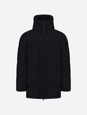 BLOUSON EN CACHEMIRE, SOIE ET NYLON À EFFET CHANGEANT