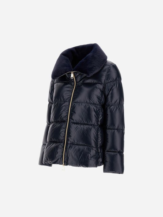 VESTE EN NYLON ULTRALIGHT ET LADY ALTERNATIVE FUR