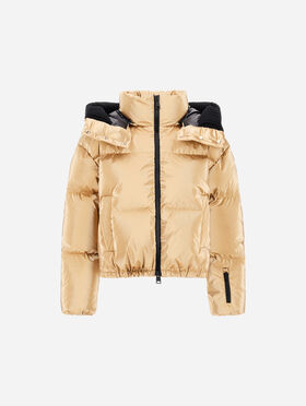 BOMBER EN NYLON LAMINÉ