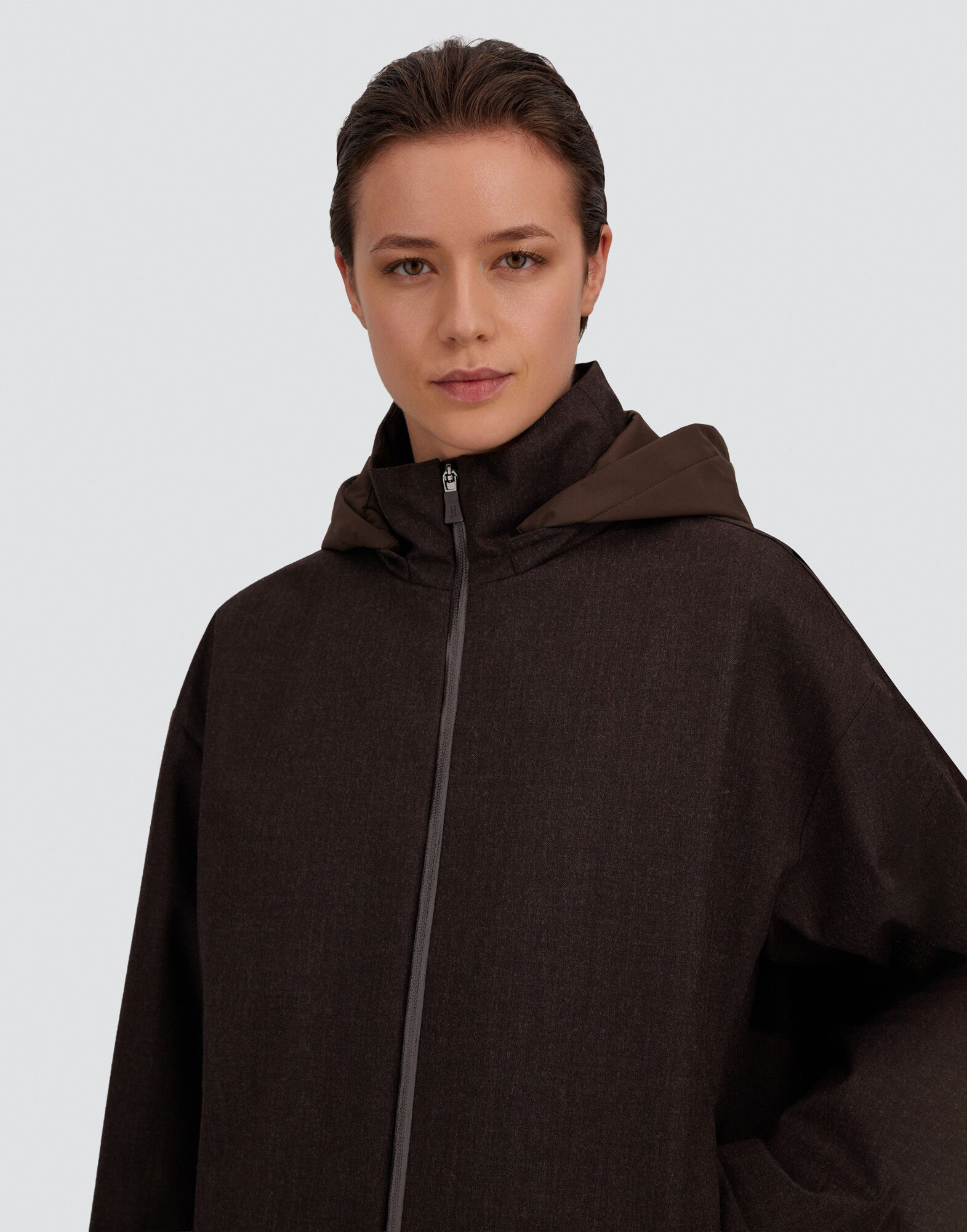 VESTE EN FLANELLE AVEC MEMBRANE IMPERMÉABLE