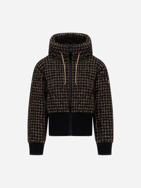 BOMBER EN TWEED DE LAINE