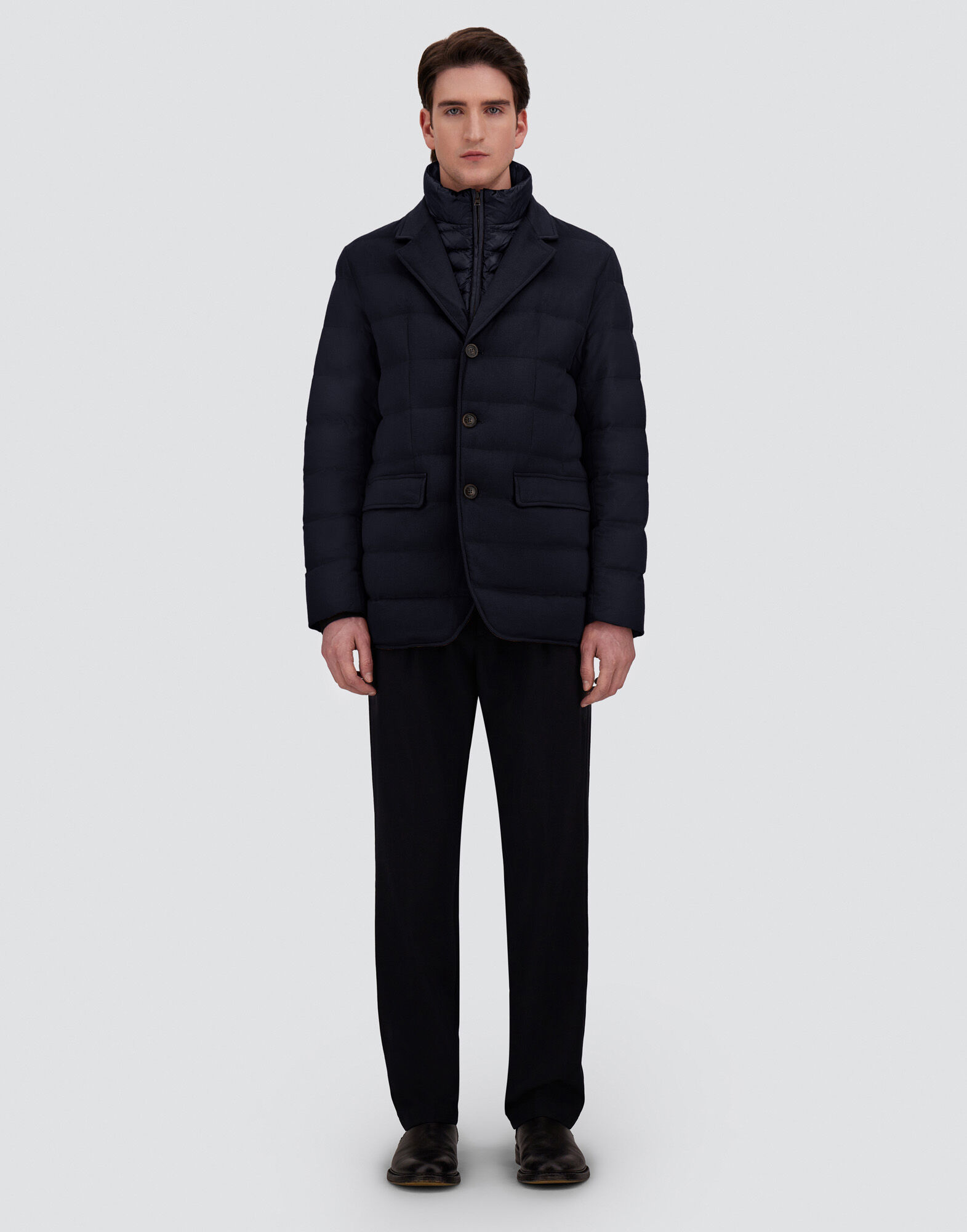 BLAZER EN CACHEMIRE, SOIE ET NYLON ULTRALIGHT
