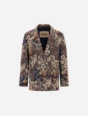 BLAZER EN JACQUARD À MOTIF FLORAL