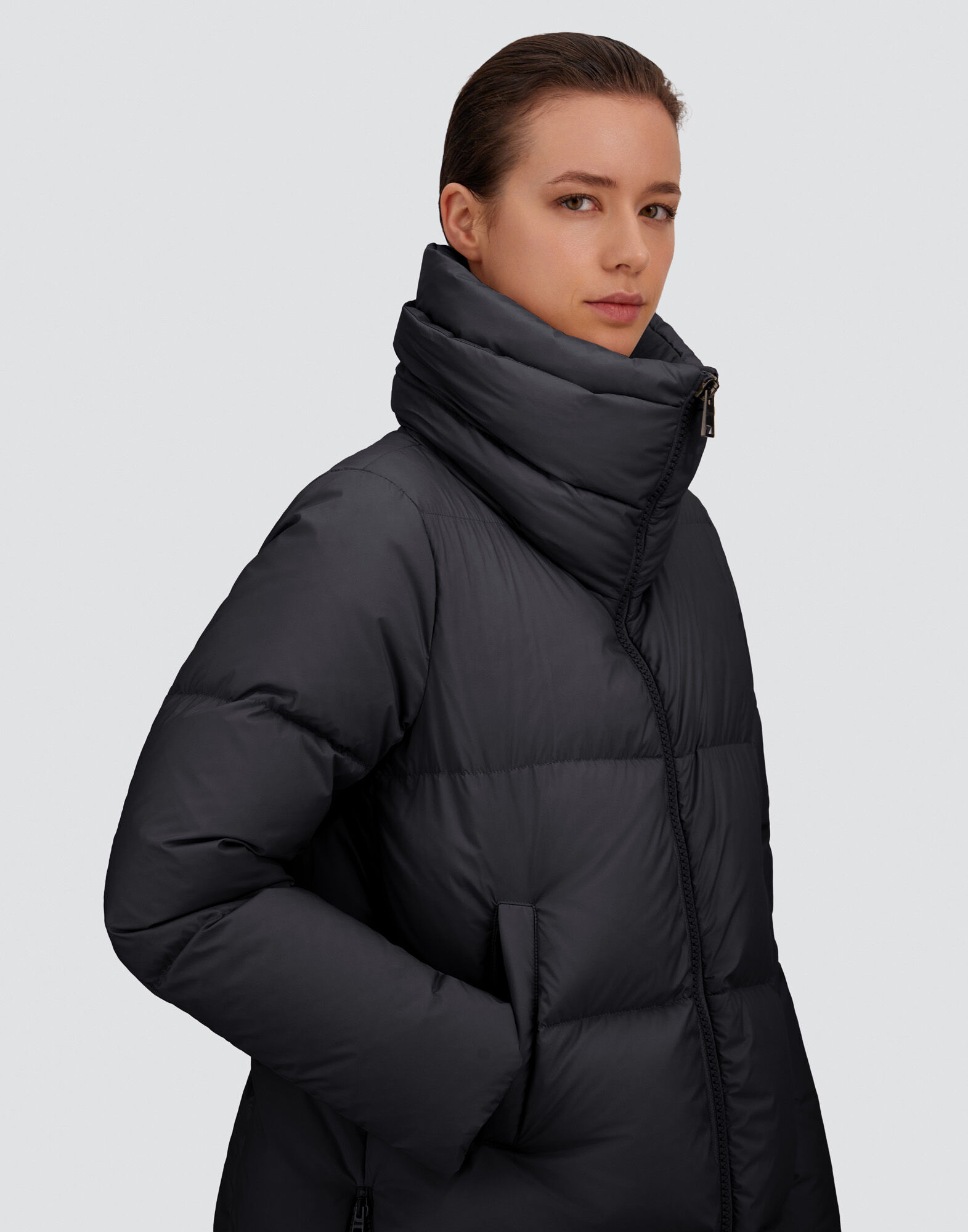 VESTE TRAPÈZE EN ECOAGE