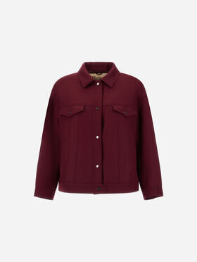 VESTE EN LAINE EFFET CAVALRY TWILL